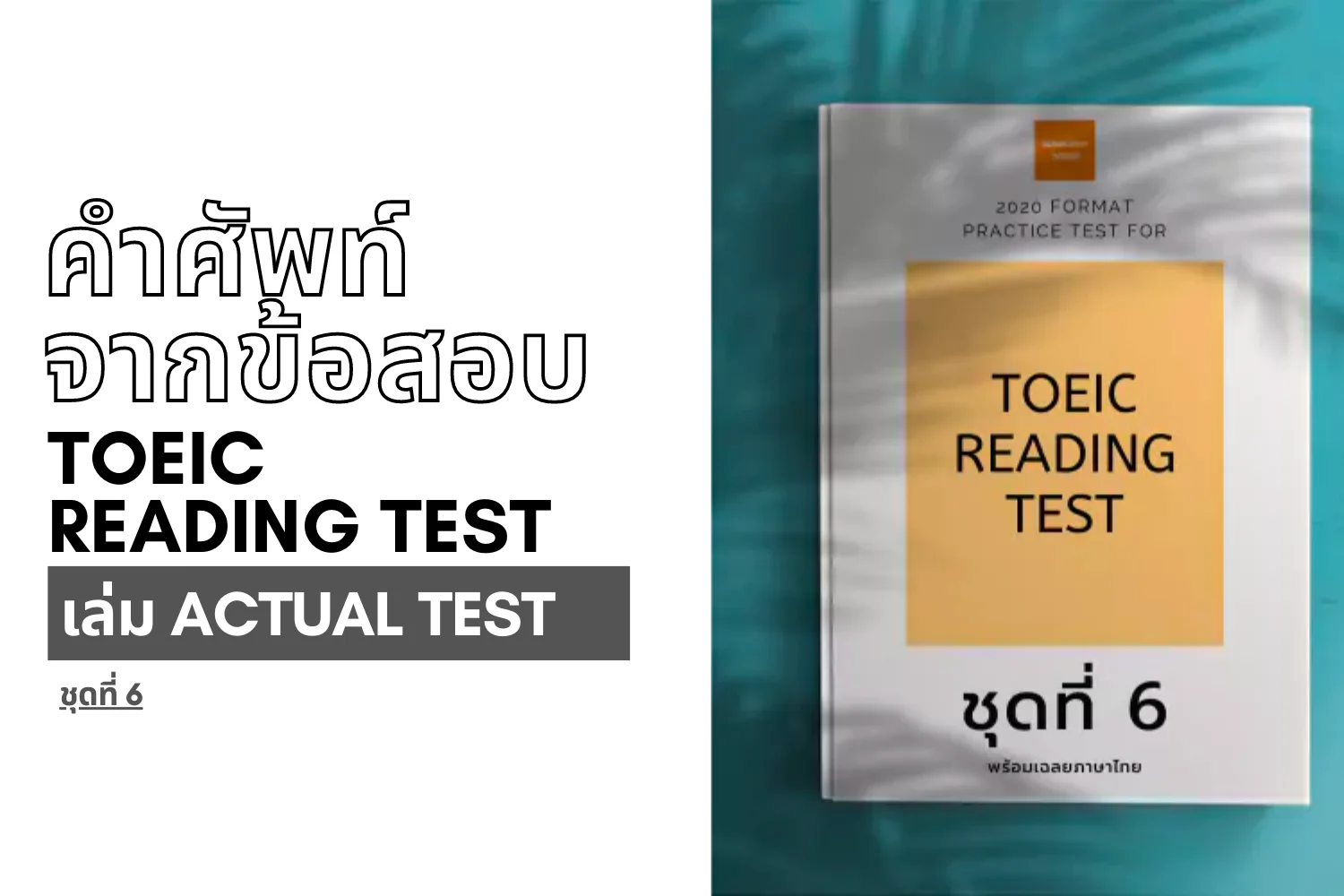 Read more about the article คำศัพท์จากข้อสอบ TOEIC reading ชุดที่ 6