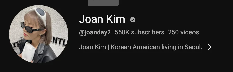 Joan Kim channels