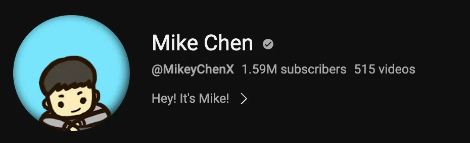 Mike Chen (Strictly Dumpling) channels
