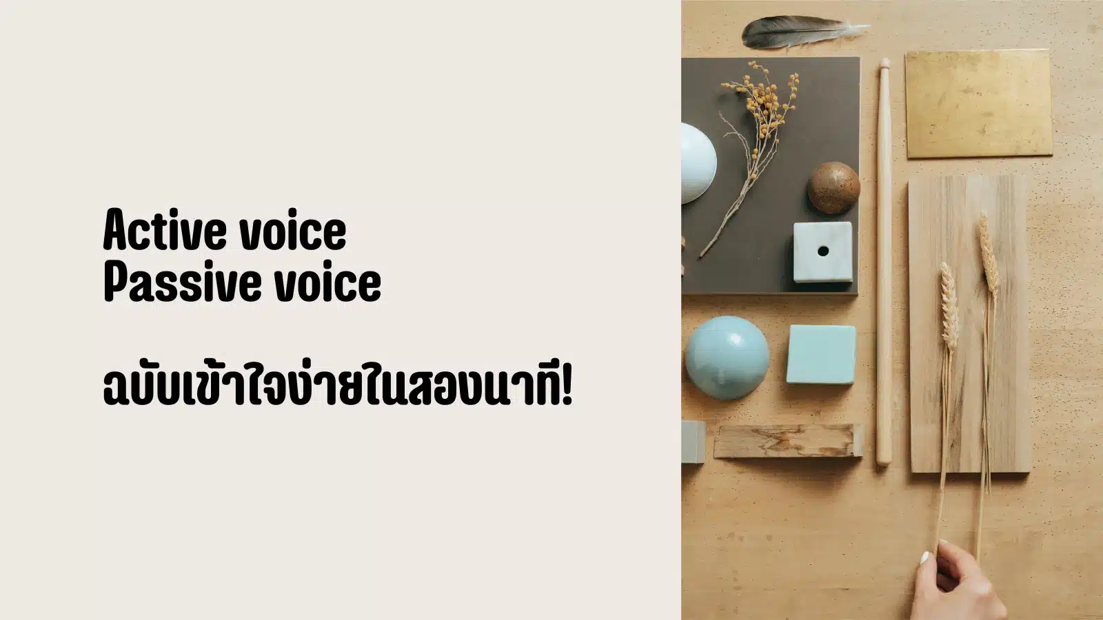 Read more about the article Active voice vs Passive voice ฉบับเข้าใจง่ายในสองนาที!