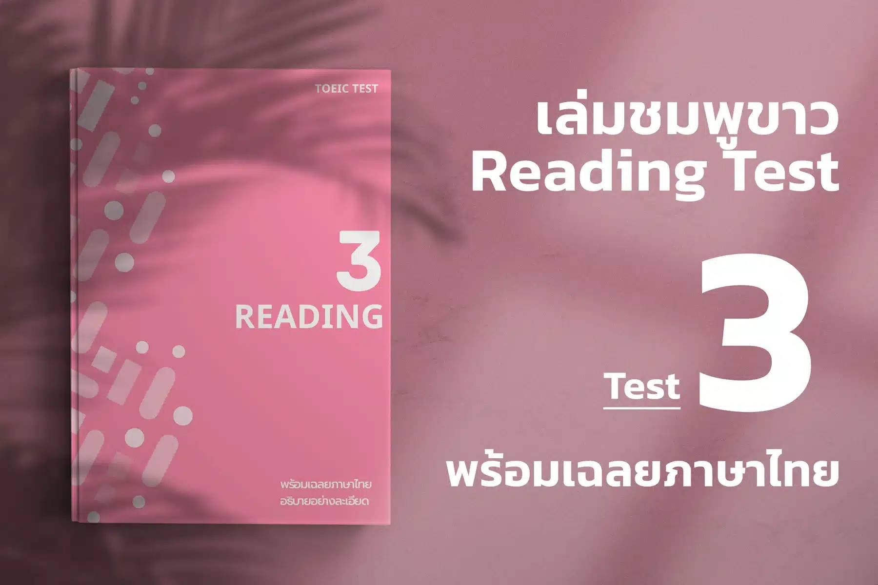 Read more about the article 2024 ETS ACTUAL TOEIC READING TEST  เล่ม ชมพู – ขาว ชุดที่ 3
